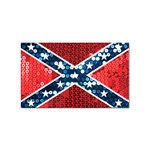 sequin confederate flag Sticker (Rectangular)