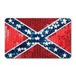 sequin confederate flag Magnet (Rectangular)