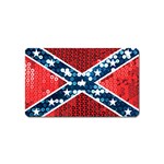 sequin confederate flag Magnet (Name Card)