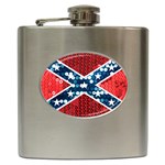 sequin confederate flag Hip Flask (6 oz)