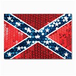 sequin confederate flag Postcard 4  x 6 