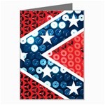 sequin confederate flag Greeting Card