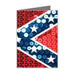 sequin confederate flag Mini Greeting Card