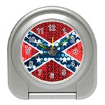 sequin confederate flag Travel Alarm Clock