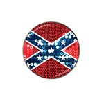 sequin confederate flag Hat Clip Ball Marker