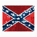 sequin confederate flag Small Glasses Cloth