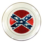 sequin confederate flag Porcelain Plate