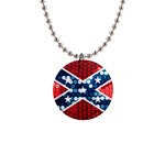 sequin confederate flag 1  Button Necklace