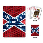 sequin confederate flag Playing Cards Single Design