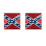 sequin confederate flag Cufflinks (Square)