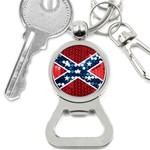 sequin confederate flag Bottle Opener Key Chain