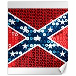 sequin confederate flag Canvas 16  x 20 