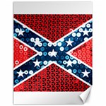 sequin confederate flag Canvas 18  x 24 