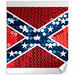 sequin confederate flag Canvas 20  x 24 