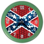 sequin confederate flag Color Wall Clock