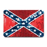 sequin confederate flag Small Doormat