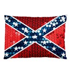 sequin confederate flag Pillow Case