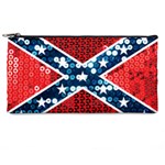 sequin confederate flag Pencil Case