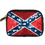 sequin confederate flag Digital Camera Leather Case