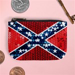 sequin confederate flag Mini Coin Purse