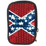 sequin confederate flag Compact Camera Leather Case