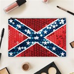 sequin confederate flag Cosmetic Bag (Large)