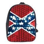 sequin confederate flag School Bag (Large)