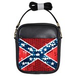 sequin confederate flag Girls Sling Bag