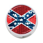 sequin confederate flag 4-Port USB Hub (Two Sides)