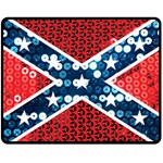 sequin confederate flag Fleece Blanket (Medium)