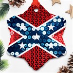 sequin confederate flag Ornament (Snowflake)