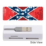 sequin confederate flag Memory Card Reader (Stick)