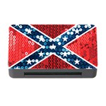 sequin confederate flag Memory Card Reader with CF