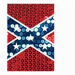 sequin confederate flag Small Garden Flag (Two Sides)