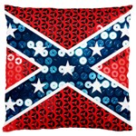 sequin confederate flag Large Cushion Case (One Side)