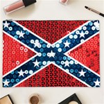 sequin confederate flag Cosmetic Bag (XXL)