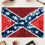 sequin confederate flag Cosmetic Bag (XXXL)