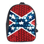 sequin confederate flag School Bag (XL)