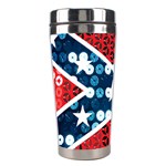 sequin confederate flag Stainless Steel Travel Tumbler