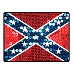 sequin confederate flag Double Sided Fleece Blanket (Small)