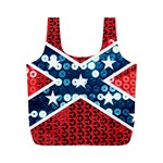 sequin confederate flag Full Print Recycle Bag (M)