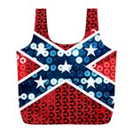 sequin confederate flag Full Print Recycle Bag (L)