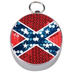 sequin confederate flag Silver Compass