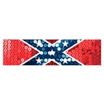 sequin confederate flag Satin Scarf (Oblong)