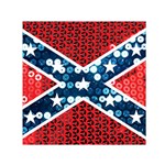 sequin confederate flag Small Satin Scarf (Square)