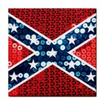 sequin confederate flag Tile Coaster