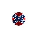 sequin confederate flag 1  Mini Button