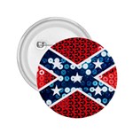 sequin confederate flag 2.25  Button