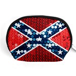 sequin confederate flag Accessory Pouch (Medium)