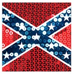 sequin confederate flag Large Satin Scarf (Square)